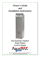Gas water heater brochure