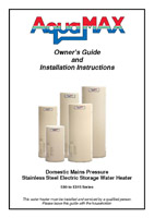 Gas continuous flow water heater brochure